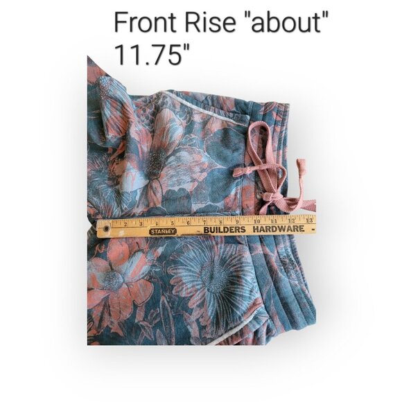 Anthropologie Daily Practice Slim-Fit Teal Floral Jogger Sweatpants, XSP - Picture 8 of 11